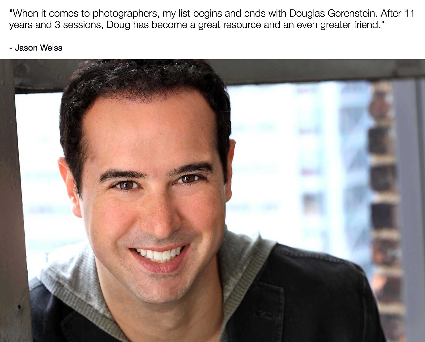 New York Actors Headshot Photographer Douglas Gorenstein Photography – NYC Corporate & Executive Portraits, On Set Photography